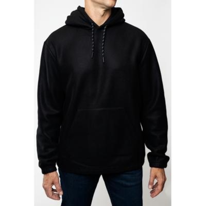 Lazer Men's XL Black Polar Fleece Hooded Sweatshirt Hoodie