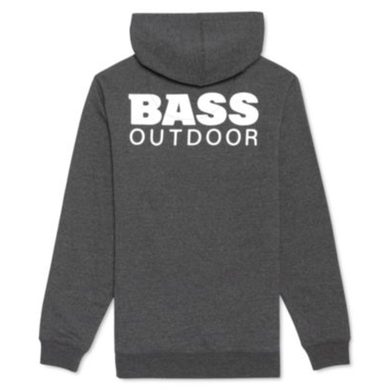 Bass Outdoor Mens Fleece Pullover Hoodie Sweatshirt Grey Small