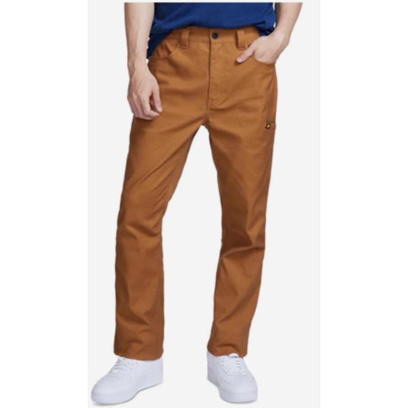 Caterpillar Men's Canvas Relaxed Fit Cargo Utility Pants Bronze 38x32