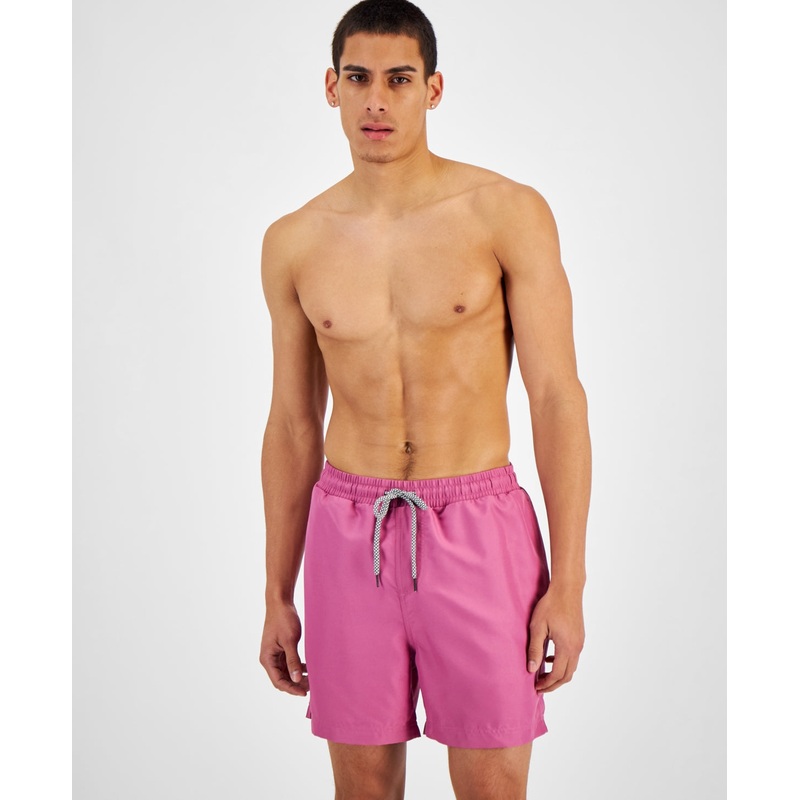 INC International Concepts Mens Swimwear Quick Dry Swim Trunks Purple 2XL