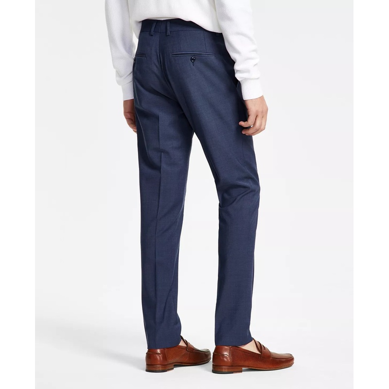 Bar Iii Men's Slim-Fit Solid Suit Dress Pants Blue 32 x 30 Flat Pant