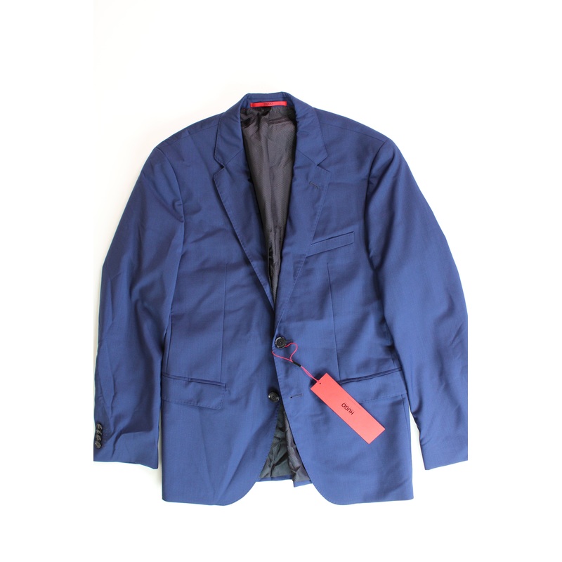 Hugo Boss Men's Modern Fit Stepweave Suit Jacket 36R Blue