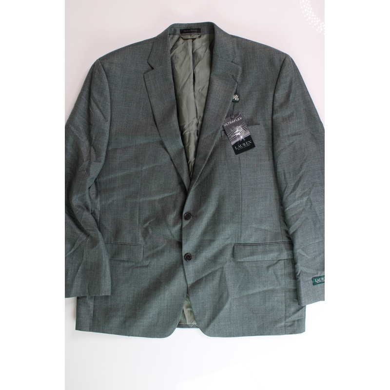 Lauren Ralph Lauren Men's Classic-Fit UltraFlex Sport Coat 46L Sage