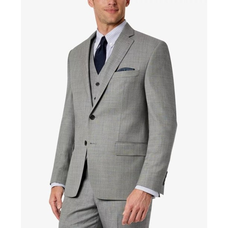 Lauren Ralph Lauren Mens Classic Fit Suit Jacket 46L Grey Wool