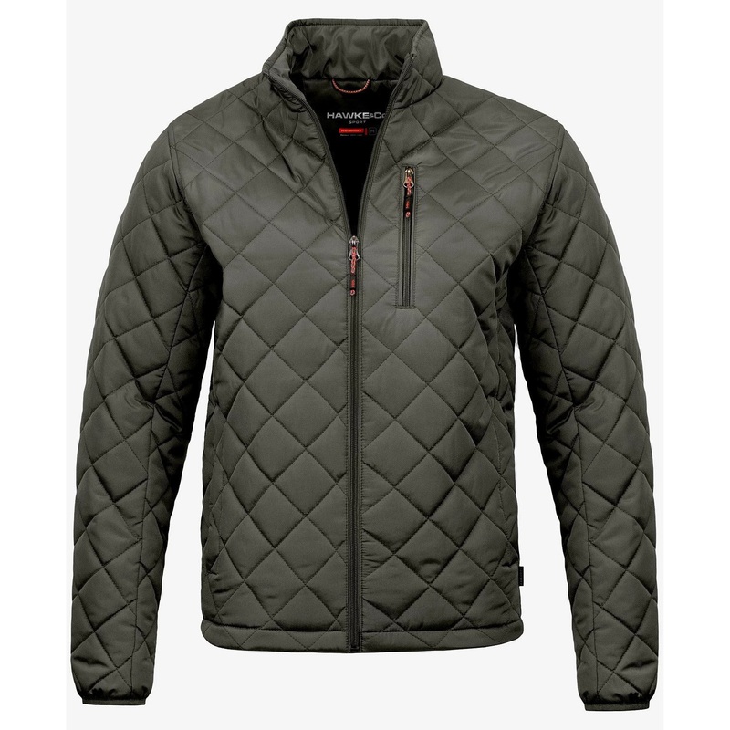 Hawke & Co. Men's Diamond Quilted Jacket Medium Loden Green