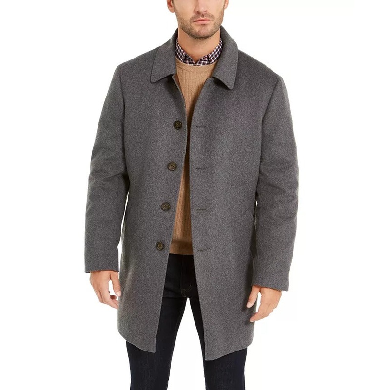 Lauren Ralph Lauren Men's Classic-Fit Ladd Tech Down Filled Coat 40R Grey