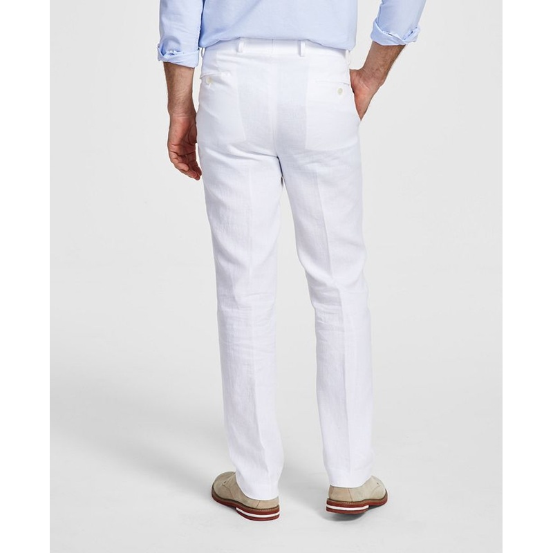 Lauren Ralph Lauren Men's Classic-Fit Solid Linen Dress Pants 31 X 30 White