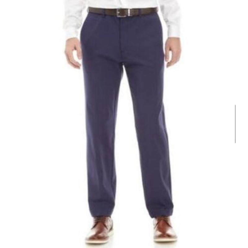 Lauren Ralph Lauren Men's Slim Fit 4 Way Stretch Wicking Pants Navy 48 x 32
