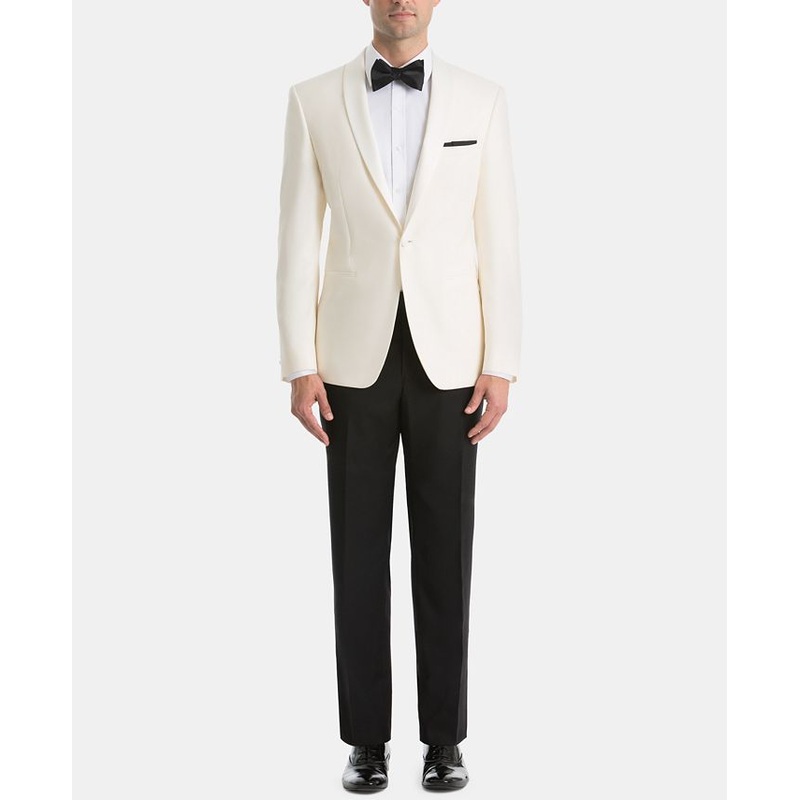 LAUREN RALPH LAUREN Men's UltraFlex Classic-Fit Dinner Jacket 42L Off White