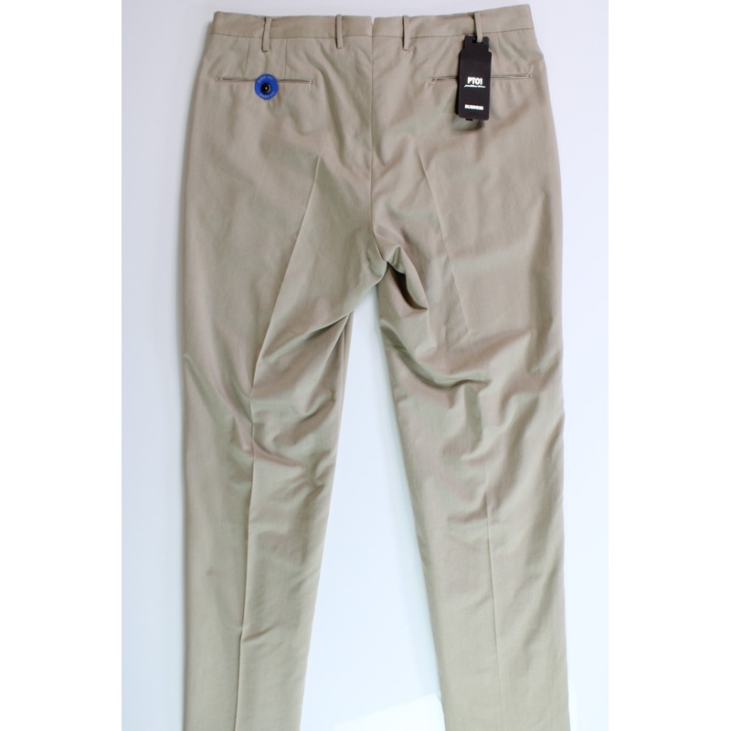 PT Torino PT01 Men Modern Fit Solaro Dress Pants EU 48 US 32 Sand Tan Wool $445