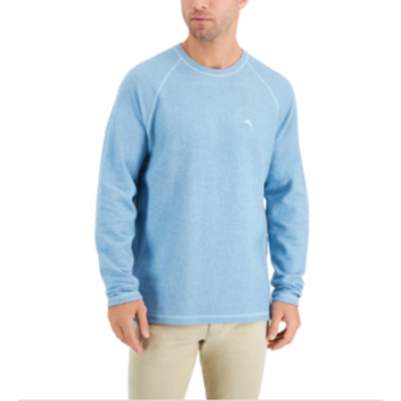 Tommy Bahama Mens Bayview Sweater Air Blue Large