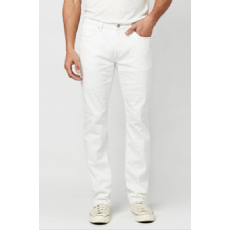 Buffalo David Bitton Mens Straight Six Authentic Vintage Jeans Pure White 34x32