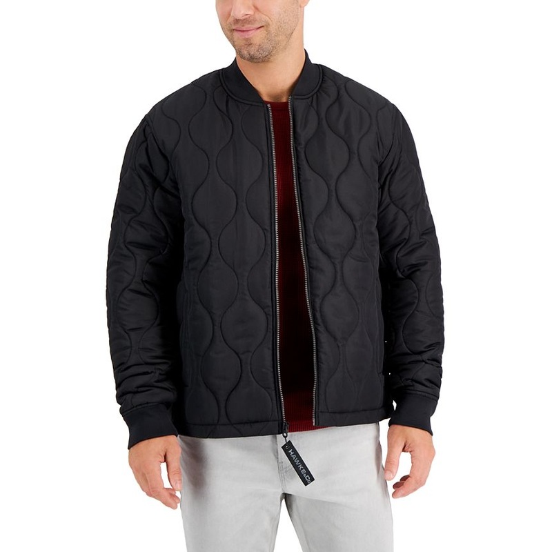 HAWKE & CO. Men's Onion Quilted Jacket Medium Black