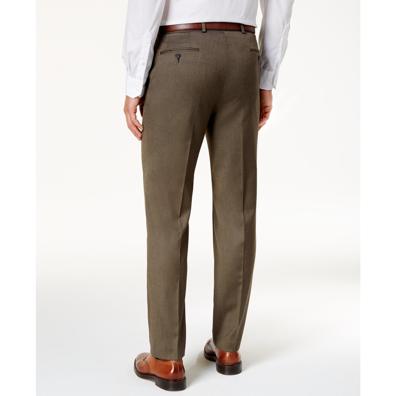 Lauren Ralph Lauren Men's Microtwill Ultraflex Dress Pants 36 X 29 Taupe