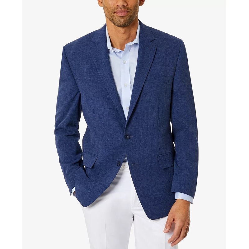 Club Room Men's Classic-Fit Solid Sport Coat Blue 38L Blazer / 2 Button