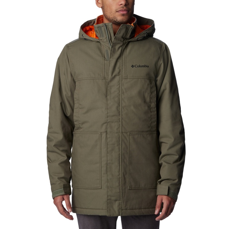 Columbia Men Regular fit Parka Coat XXL Green Solid