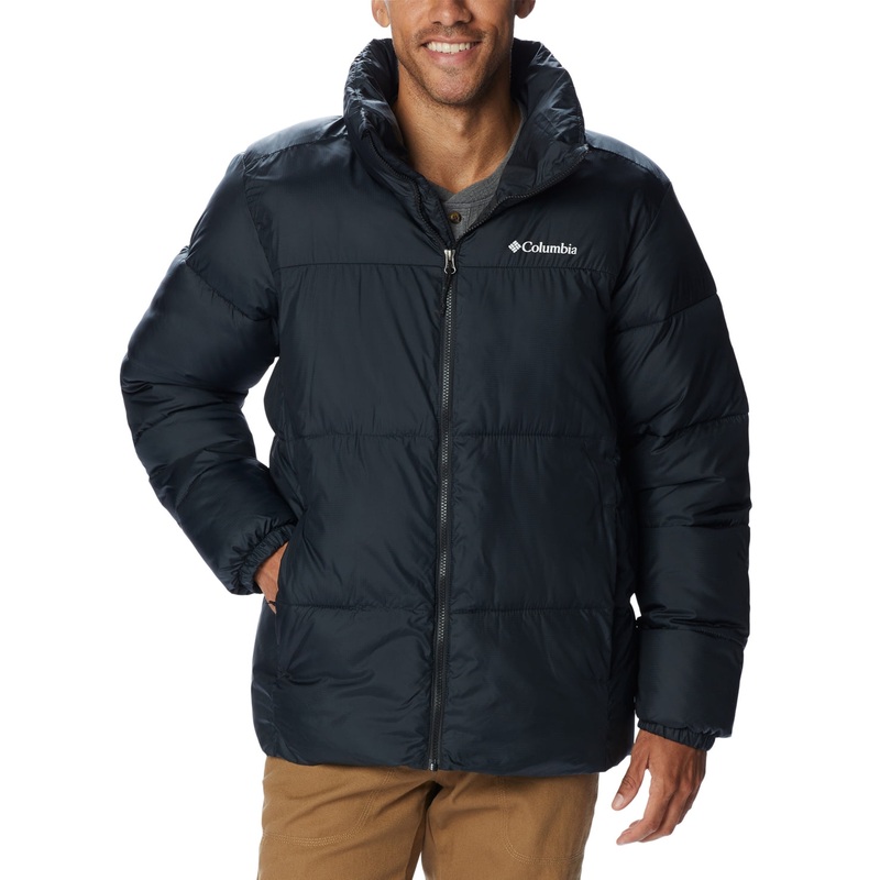 Columbia Men Regular fit Puffer Jacket Coat Small Black Solid