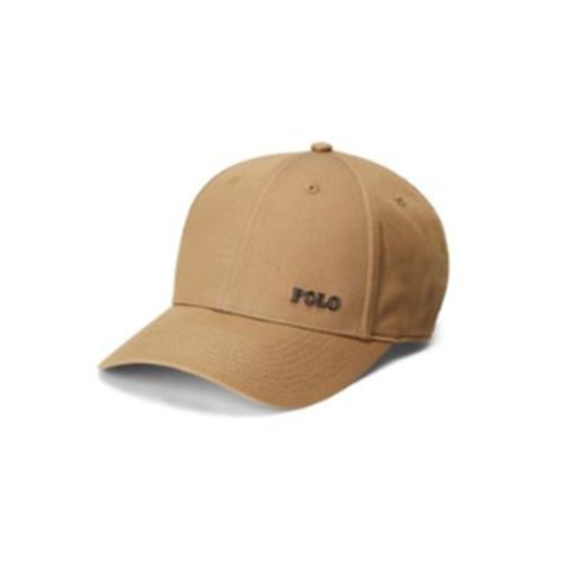 Polo Ralph Lauren Men's Logo-Plaque Ball Cap Montana Khaki ONE SIZE