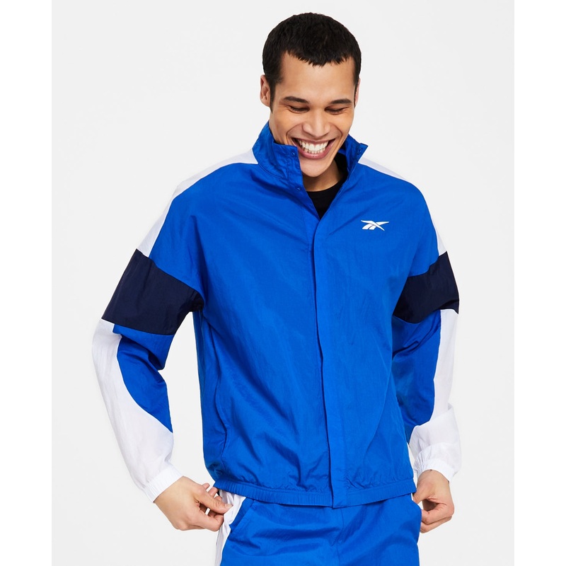 REEBOK Men Classic fit Track Jacket Coat Small Blue