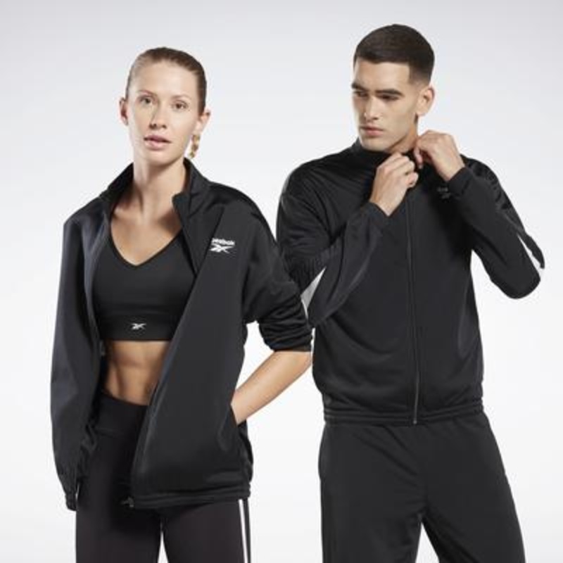 Reebok Men Regular fit Track Jacket Coat XL Black