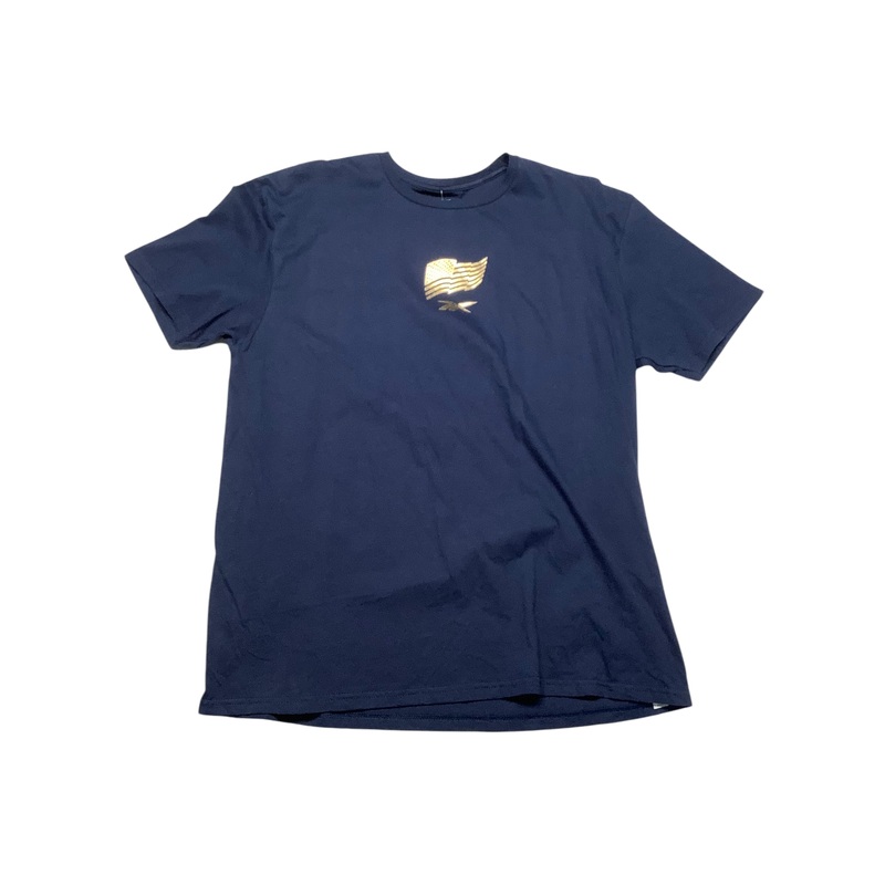 Reebok Mens Regular fit Short Sleeve T-Shirt Shirt Large Navy Blue