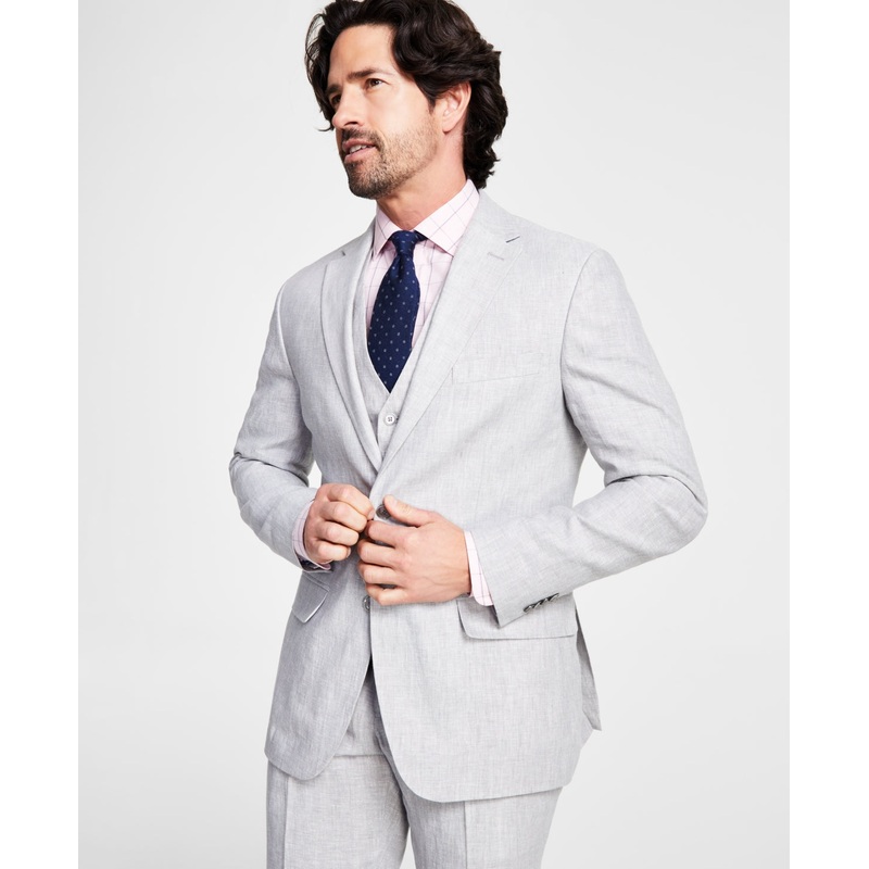 Tommy Hilfiger Mens Modern fit Suit Jacket Blazer 41 R Grey Stretch