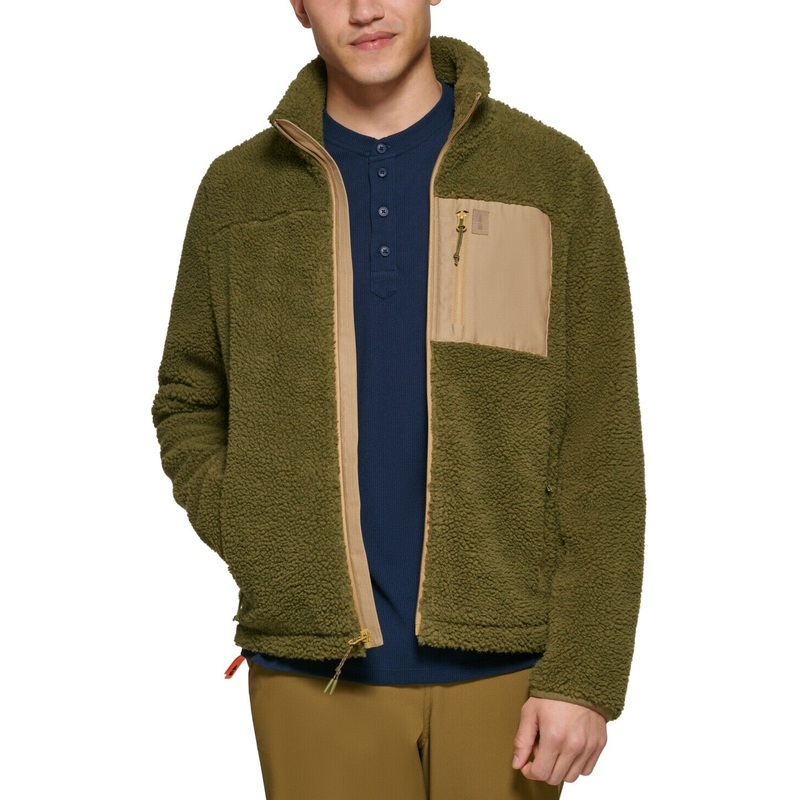 BASS OUTDOOR Mens Highline Trail Full-Zip up Jacket Forrest Night Small