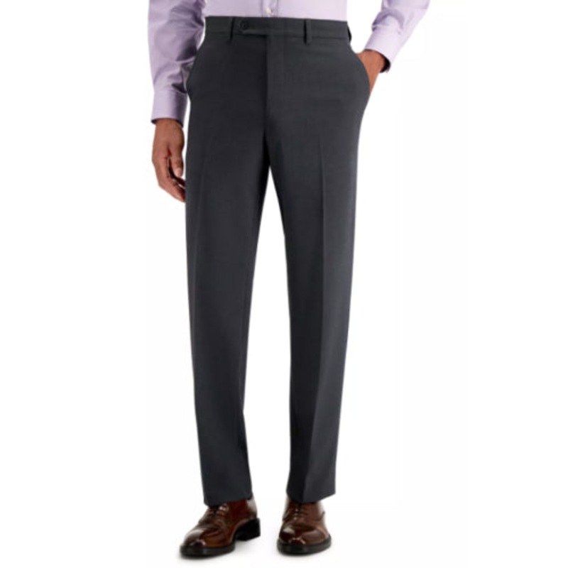NAUTICA Men's Performance Stretch Modern-Fit Dress Pants Charcoal 38 x 34