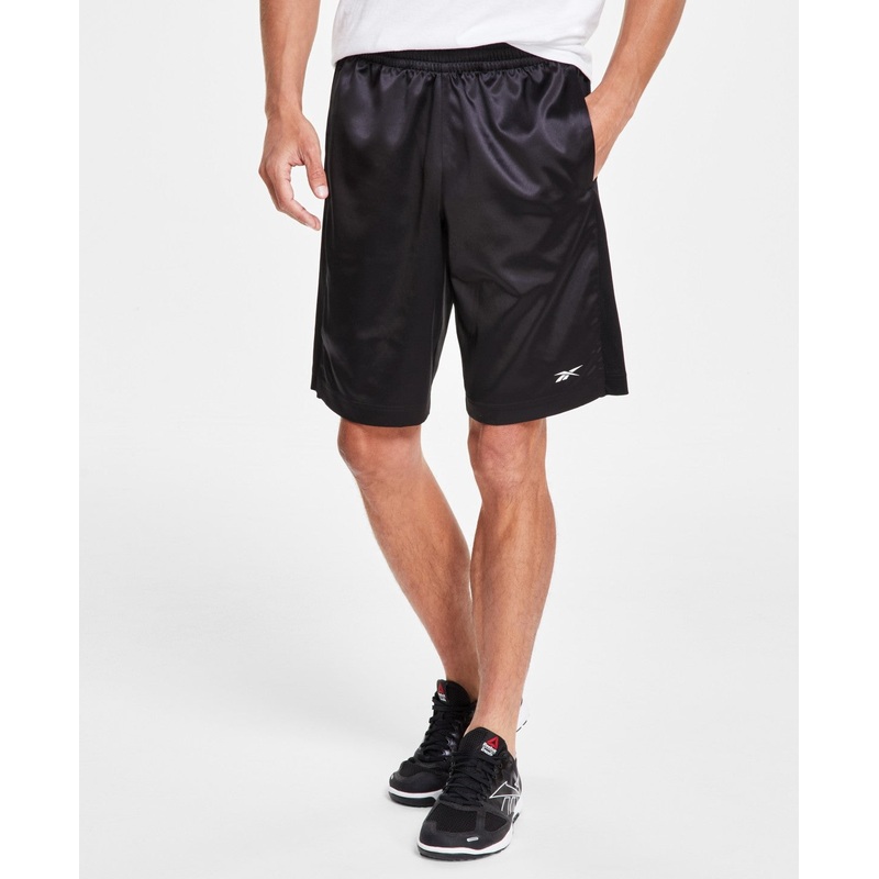 Reebok Men Regular fit Basketball Shorts Small / 9 Black Solid