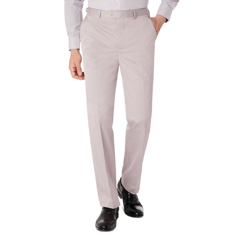 SEAN JOHN Men's Classic-Fit Solid Suit Dress Pants Pink 38 x 34