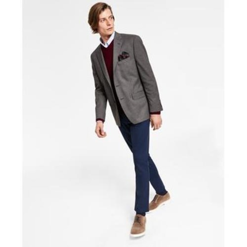 Lauren Ralph Lauren Men's Classic Fit Ultraflex Sport Coat Beige Blue Brown 50L