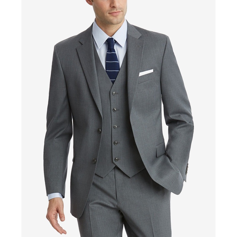 Tommy Hilfiger Modern Fit TH Flex Stretch Suit Jacket 42 XL Extra Long Grey