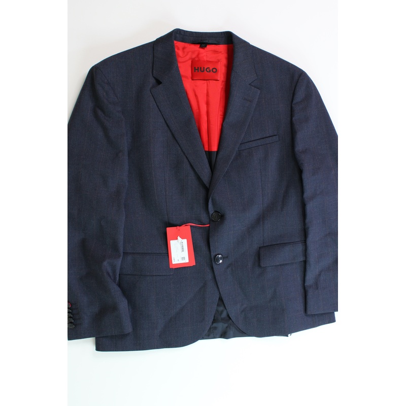 HUGO BOSS Men's Karl224X Wool Modern Fit Two-Button Blazer Navy 38S