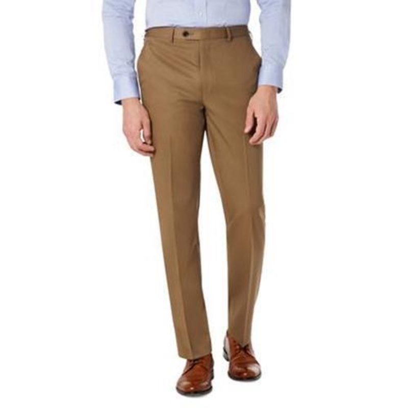 Lauren Ralph Lauren Men's Classic-Fit Wool Stretch Suit Pants Taupe 44 x 30