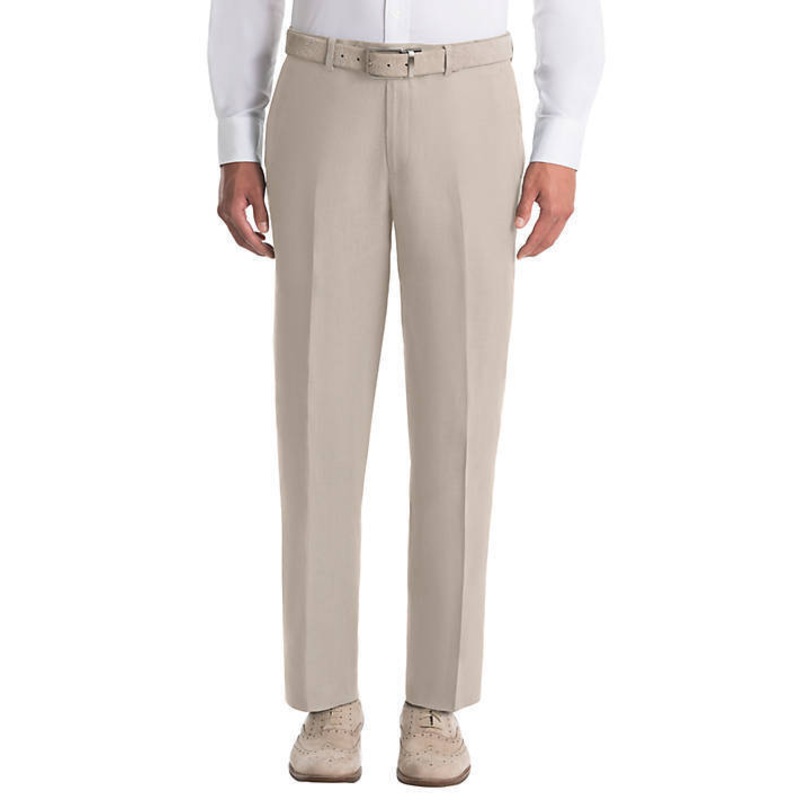 Lauren Ralph Lauren Men's Solid Tan Linen Suit Dress Pants 30 x 32