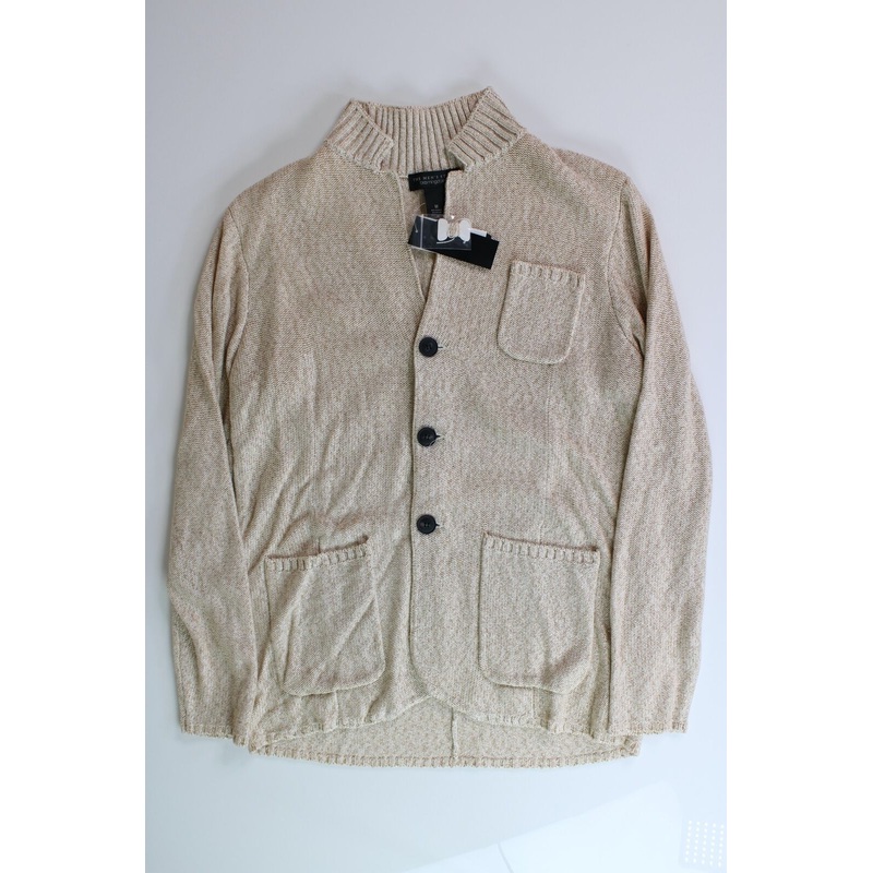 The Men's Store  Melange Knit Cardigan Jacket XL Sand Sweater