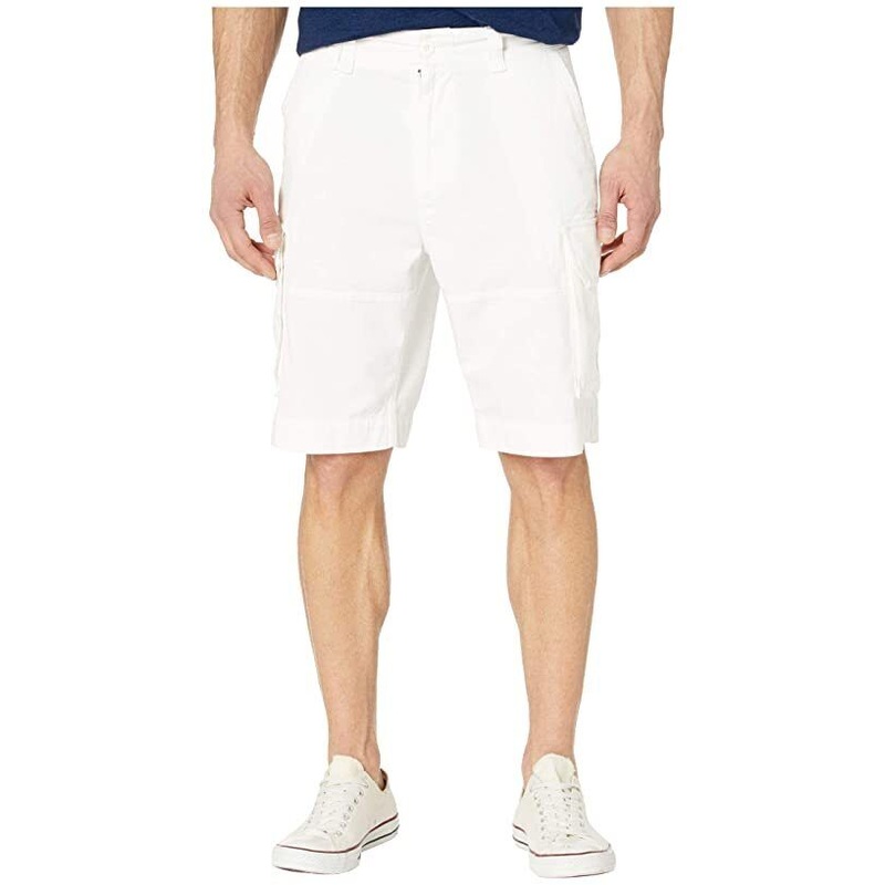 Polo Ralph Lauren Mens Classic Fit 10.5" Inseam Gellar Cargo Shorts White 42"