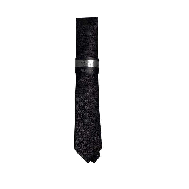 Alfani Men's Necktie Black Terry Mini Texture Tie OS