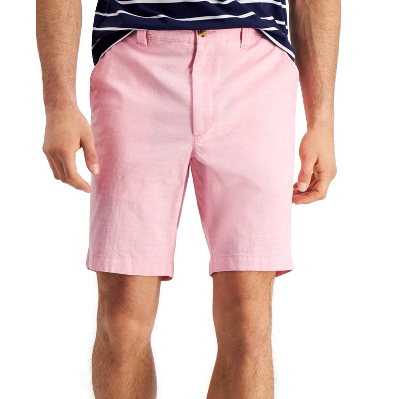 Club Room Mens Pink Sky Chambray Casual Shorts 42 Waist