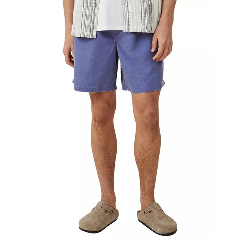 Cotton On Men's Kahuna Drawstring Shorts Worker Blue Small