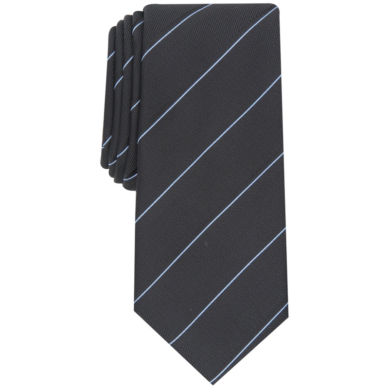 Alfani Men's Clarkson Stripe Necktie Black