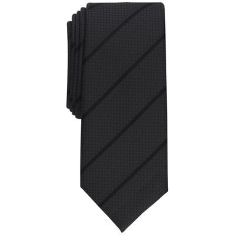 Alfani Men's Mallard Slim Stripe Necktie Black