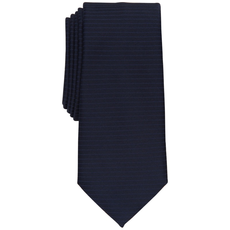 Alfani Men's Slim Stripe Necktie Navy