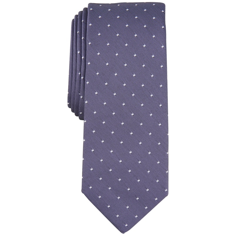 Alfani Men's Utopia Dot Necktie Lilac