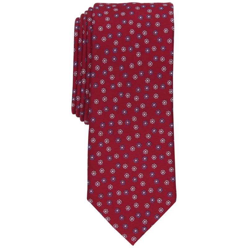Bar III Men's Red Wolk Neat Tie Necktie