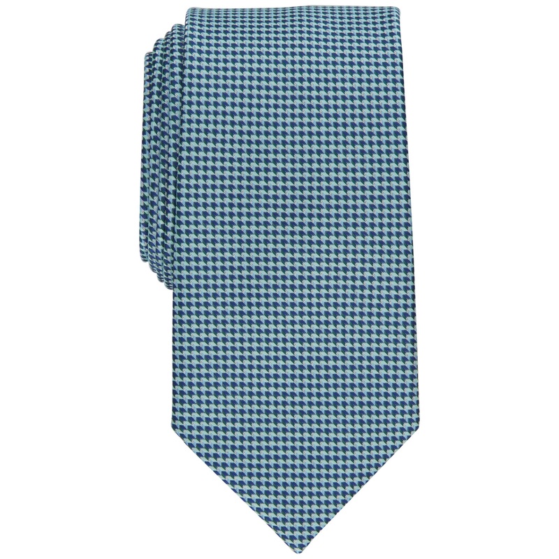Perry Ellis Men's Gaines Mini Print Tie Green Necktie