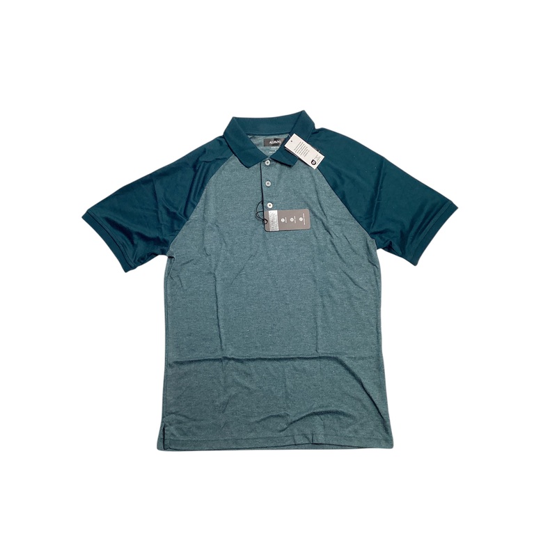 Alfani Men's AlfaTech Polo Shirt Dark Kale Blue Small
