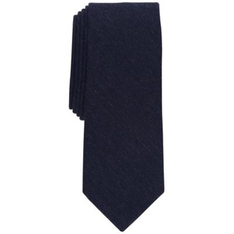 Bar III Men's Eton Skinny Tie  Navy Blue