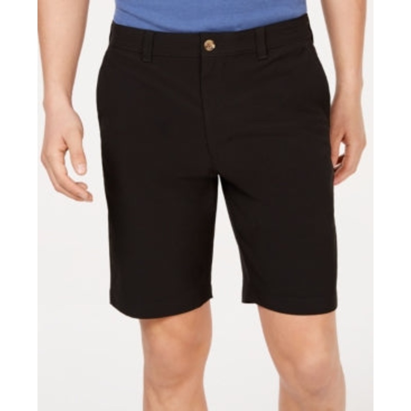 Club Room Men's 4 Way Stretch 9" Eco Tech Shorts Black 30