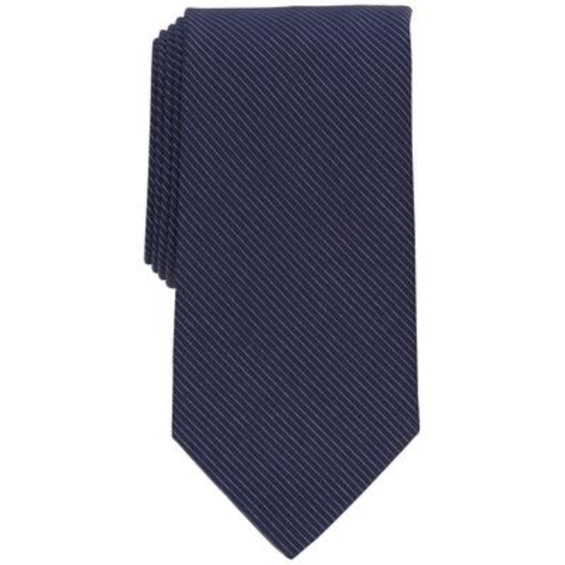 Perry Ellis Men's Classic Design Shroyer Solid Tie Navy Blue Necktie